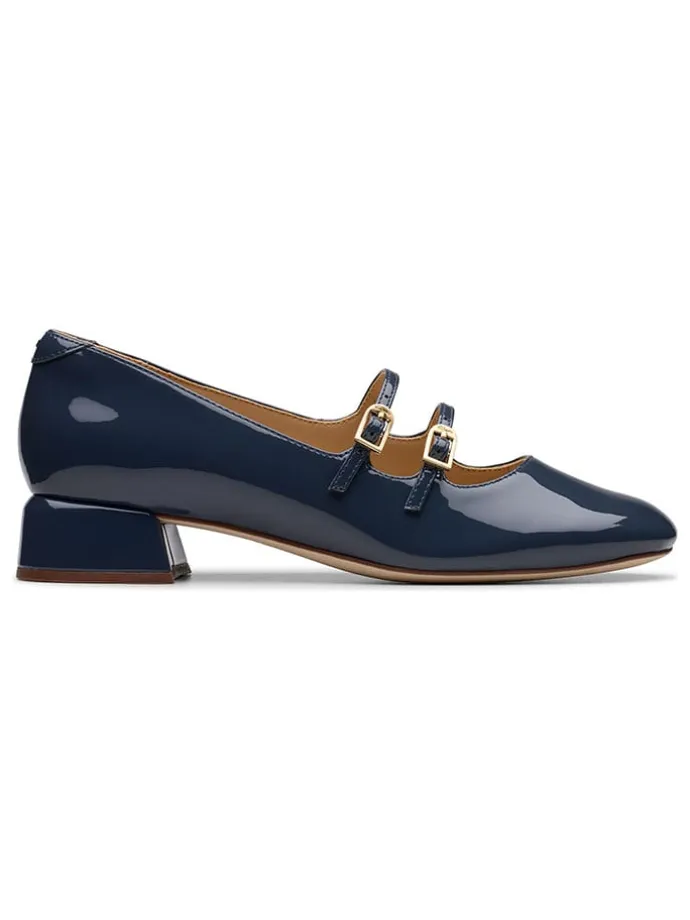 Leder-Pumps "Daiss 30 Shine" in Dunkelblau