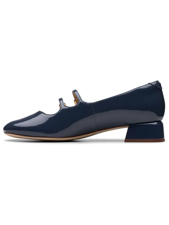 Leder-Pumps "Daiss 30 Shine" in Dunkelblau