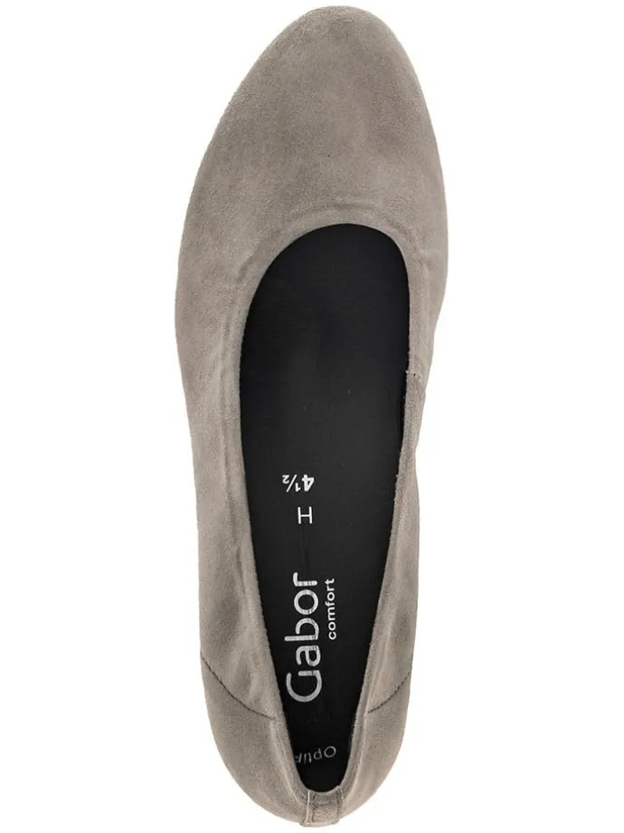 Leder-Pumps in Braun