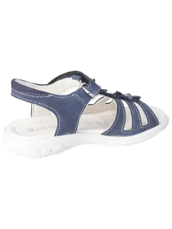 Leder-Sandalen "Lorena" in Dunkelblau