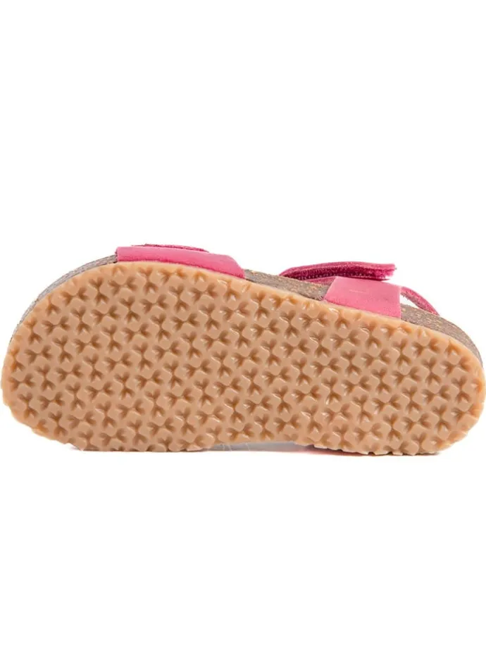 Leder-Sandalen "Rosso" in Pink