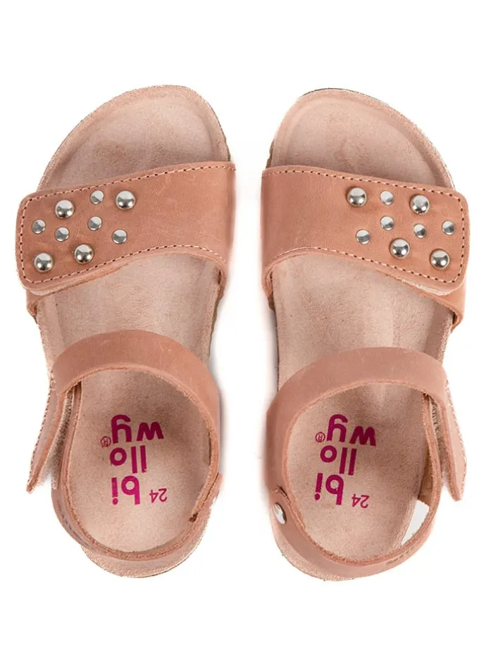Leder-Sandalen "Rosso" in Rosa