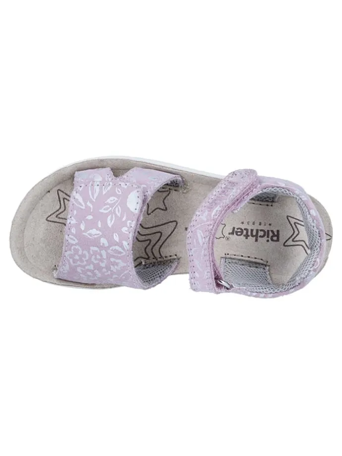 Leder-Sandalen "Sofia" in Lila