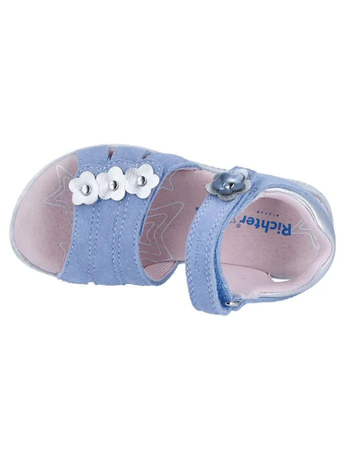 Leder-Sandalen "Sole" in Blau