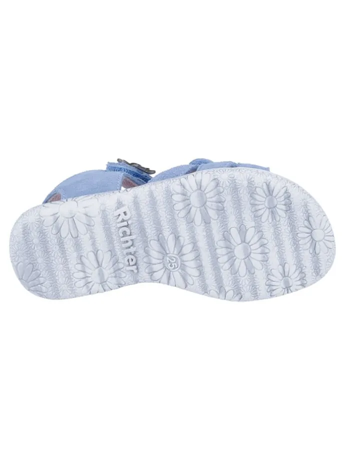 Leder-Sandalen "Sole" in Blau