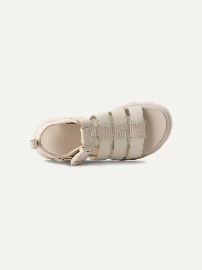 Leder-Sandaletten "Cora" in Creme