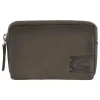 Leder-Schlüsseletui "Dallas" in Grau - (B)11 x (H)7,5 x (T)2,5 cm