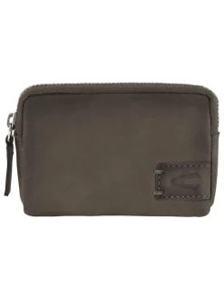 Leder-Schlüsseletui "Dallas" in Grau - (B)11 x (H)7,5 x (T)2,5 cm