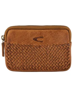 Leder-Schlüsseletui "Wave" in Cognac - (B)11 x (H)8 x (T)2 cm