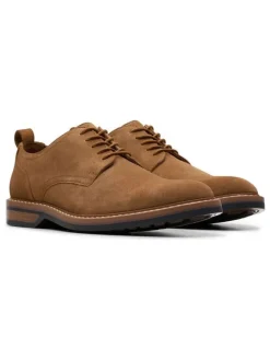 Leder-Schnürschuhe "Aldwin" in Hellbraun