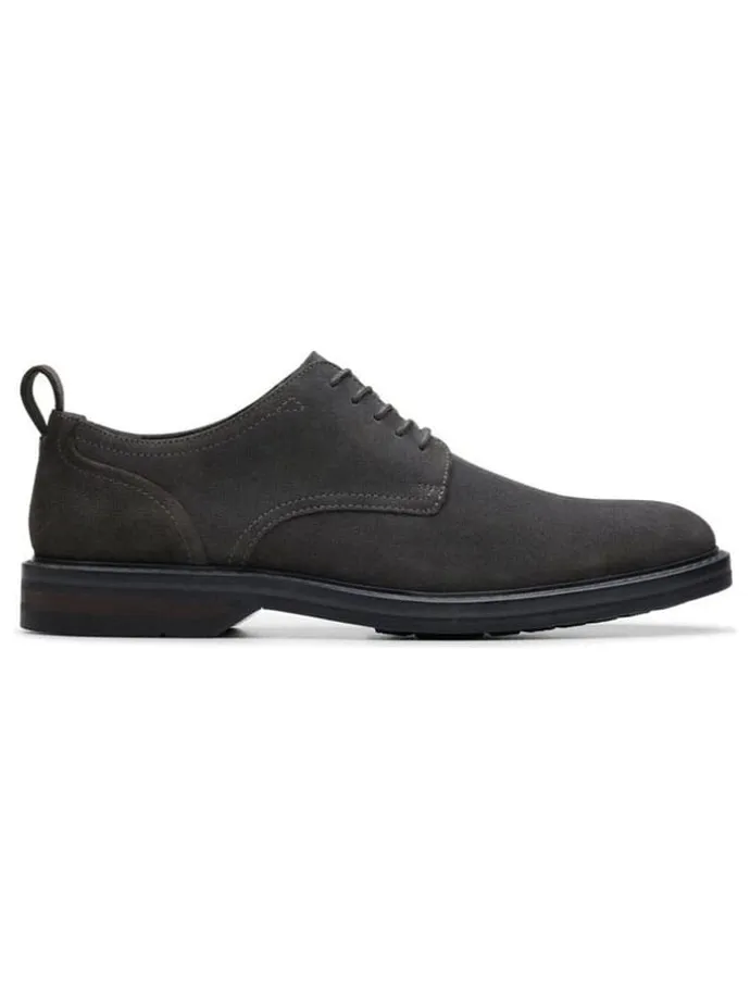 Leder-Schnürschuhe "Aldwin" in Anthrazit