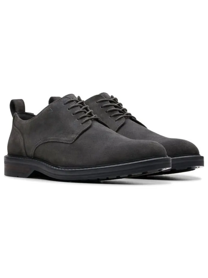 Leder-Schnürschuhe "Aldwin" in Anthrazit