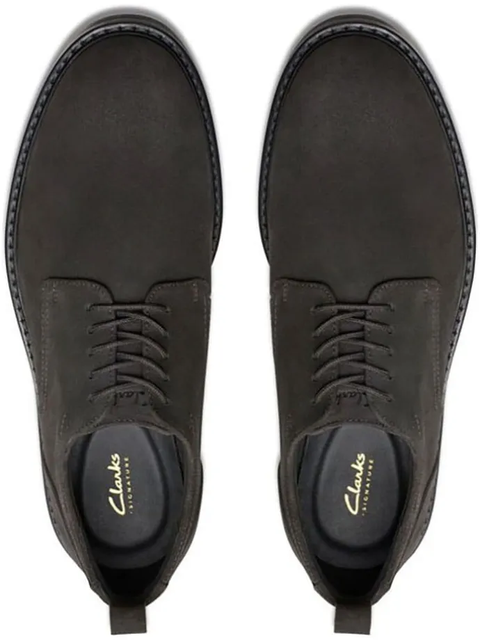 Leder-Schnürschuhe "Aldwin" in Anthrazit