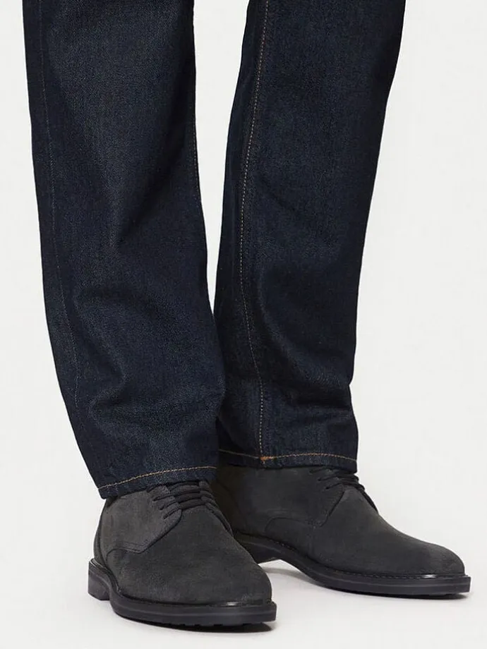 Leder-Schnürschuhe "Aldwin" in Anthrazit