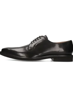 Leder-Schnürschuhe "Dino 2" in Schwarz