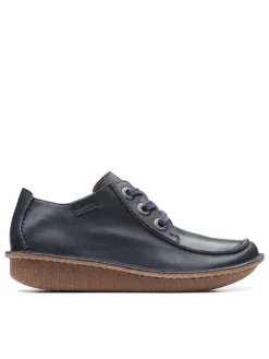Leder-Schnürschuhe "Funny Dream" in Dunkelblau