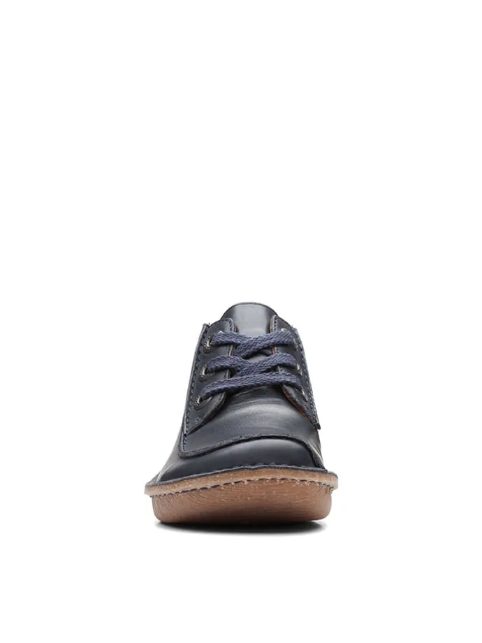 Leder-Schnürschuhe "Funny Dream" in Dunkelblau