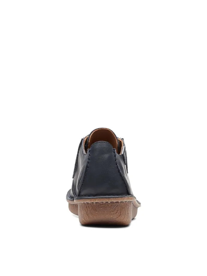 Leder-Schnürschuhe "Funny Dream" in Dunkelblau