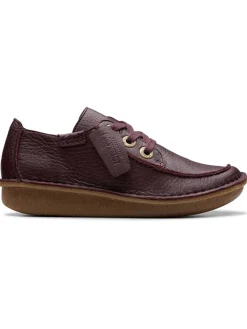 Leder-Schnürschuhe "Funny Dream" in Bordeaux