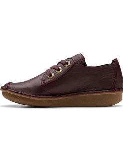 Leder-Schnürschuhe "Funny Dream" in Bordeaux