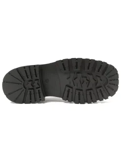 Leder-Schnürschuhe in Bordeaux