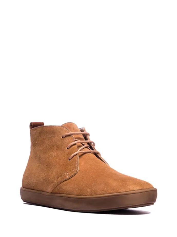 Leder-Schnürschuhe in Braun