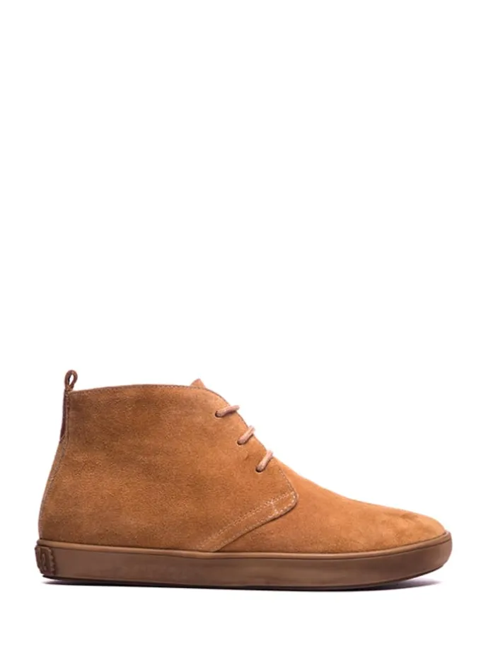 Leder-Schnürschuhe in Braun