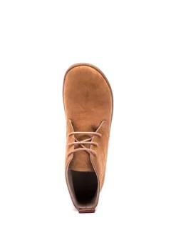 Leder-Schnürschuhe in Braun