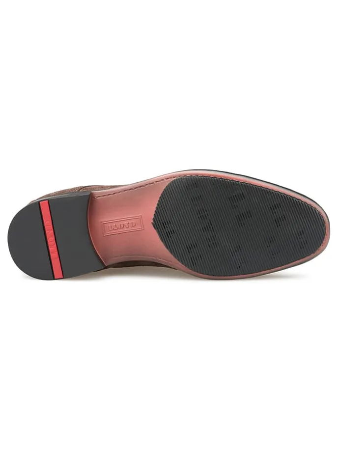 Leder-Schnürschuhe in Braun