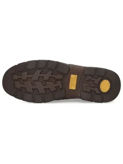 Leder-Schnürschuhe in Braun