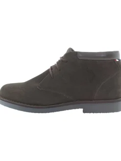 Leder-Schnürschuhe in Braun