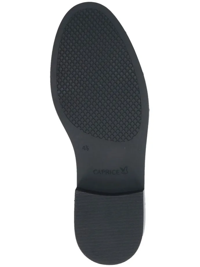 Leder-Schnürschuhe in Schwarz