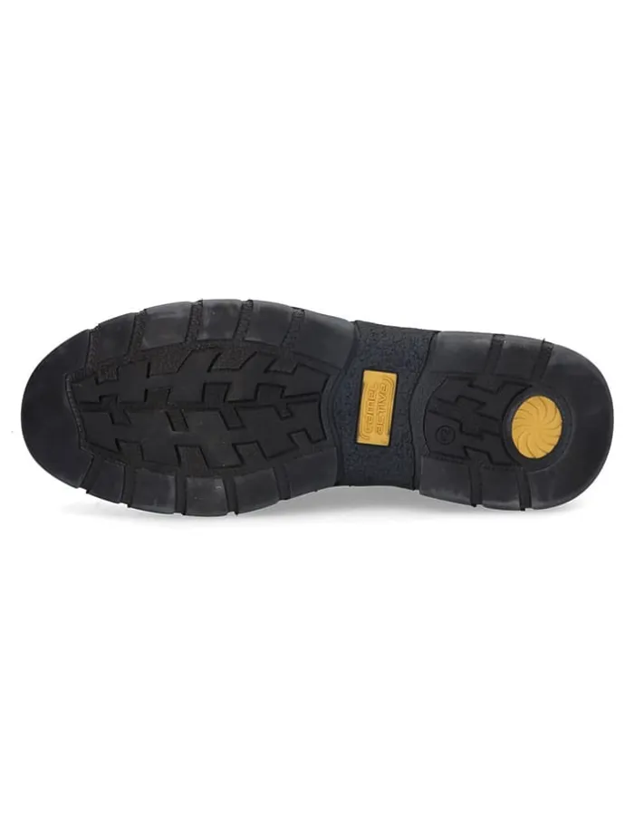 Leder-Schnürschuhe in Schwarz