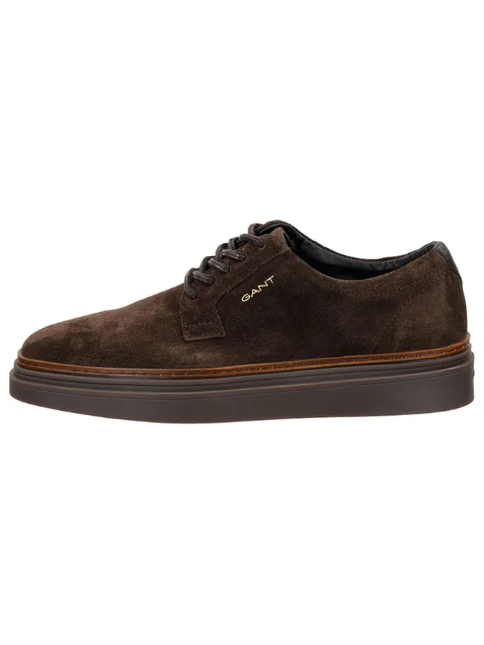 Leder-Schnürschuhe "Kinzoon" in Braun