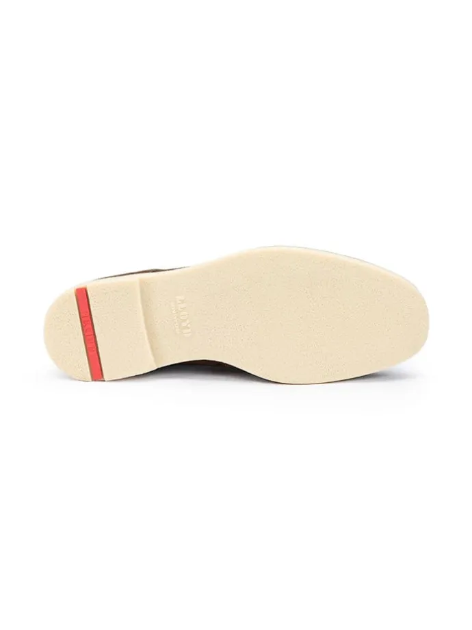 Leder-Schnürschuhe "Liman" in Taupe