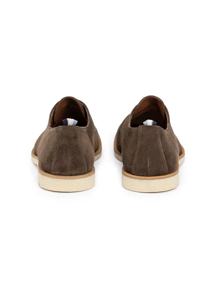 Leder-Schnürschuhe "Liman" in Taupe