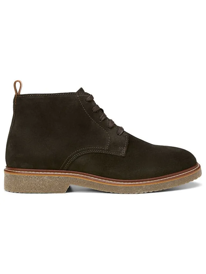 Leder-Schnürschuhe "Linus" in Braun