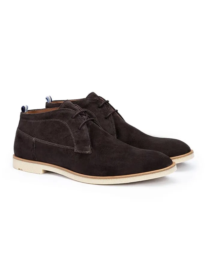 Leder-Schnürschuhe "Liverpool" in Braun