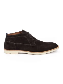 Leder-Schnürschuhe "Liverpool" in Braun