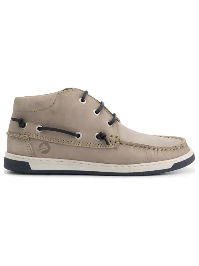 Leder-Schnürschuhe "Maenporth" in Taupe