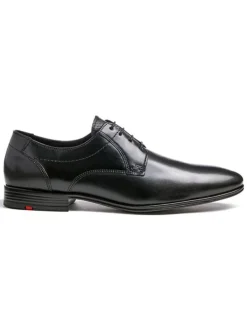 Leder-Schnürschuhe "Osmond" in Schwarz