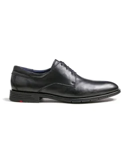 Leder-Schnürschuhe "Tambo" in Schwarz