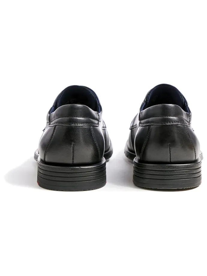 Leder-Schnürschuhe "Tambo" in Schwarz