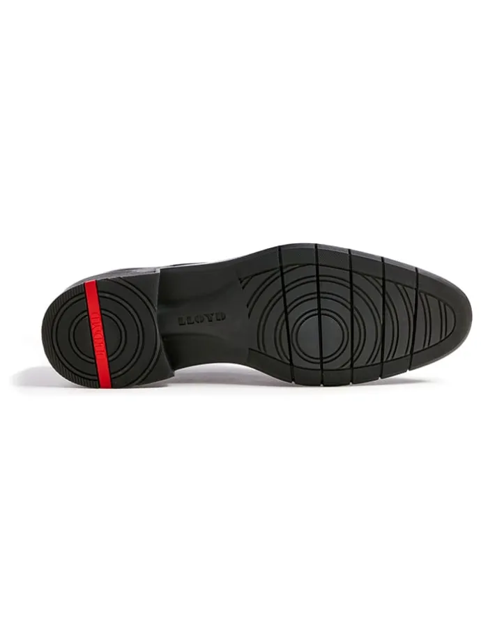 Leder-Schnürschuhe "Tambo" in Schwarz