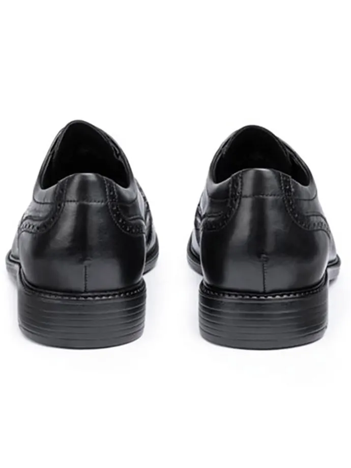 Leder-Schnürschuhe "Tampico" in Schwarz