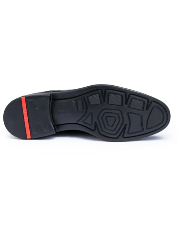 Leder-Schnürschuhe "Tampico" in Schwarz