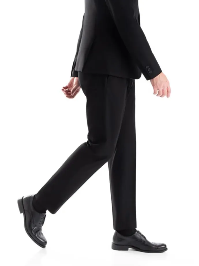 Leder-Schnürschuhe "Tampico" in Schwarz