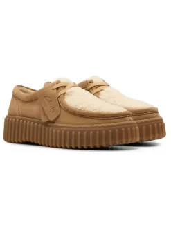Leder-Schnürschuhe "Torhill Bee" in Beige