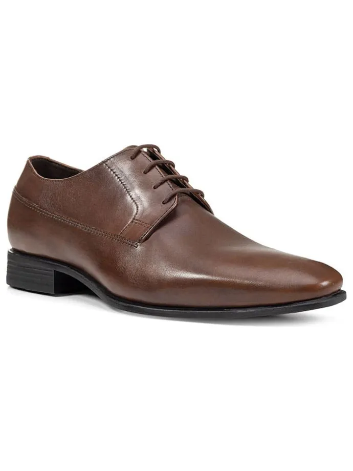 Leder-Schnürschuhe "Uomo High Life" in Braun