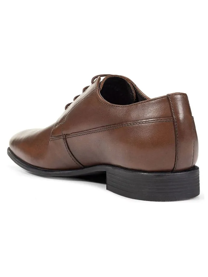 Leder-Schnürschuhe "Uomo High Life" in Braun